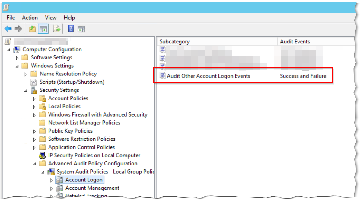 KB10115 - GPO: Enable Advanced Logon Audit