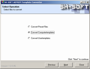 ADMGM - Tool Template Converter