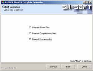 ADMGM - Tool Template Converter