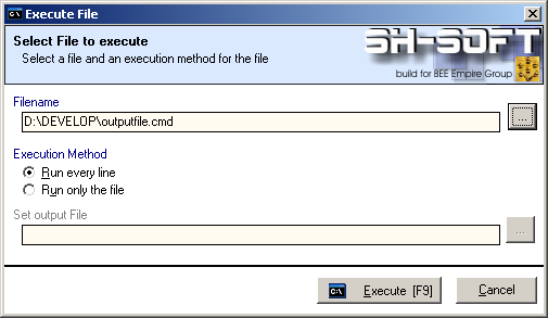 ADMGM Execute file dialog