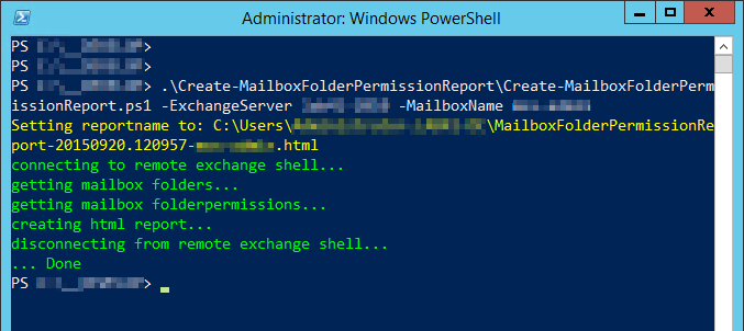 Create-MailboxFolderPermissionReport